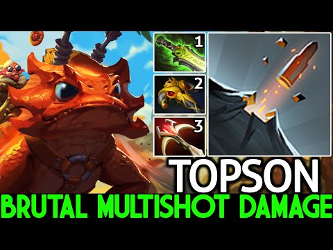 TOPSON [Snapfire] Brutal Multishot Damage with Daedalus Build Dota 2