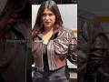Mannara Chopra Looks So Gorgeous In Brown Jacket Mannarachopra The Unseen Shorts Theunseenshorts