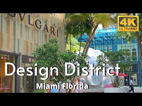 Miami Design District  & Miami Midtown Walk 4k