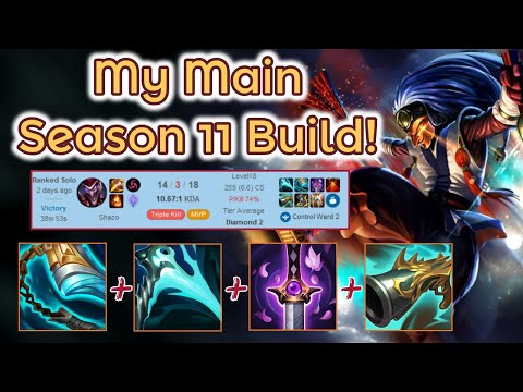 Shaco carrying to Master - Diamond 2 Ranked S11 [League of Legends] Full Gameplay - Infernal Shaco