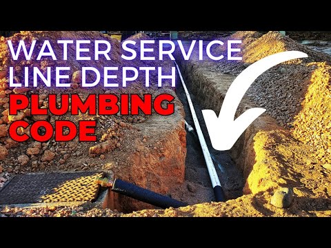 How DEEP to Run a New or Replacement Water Service Line [2018 IPC]