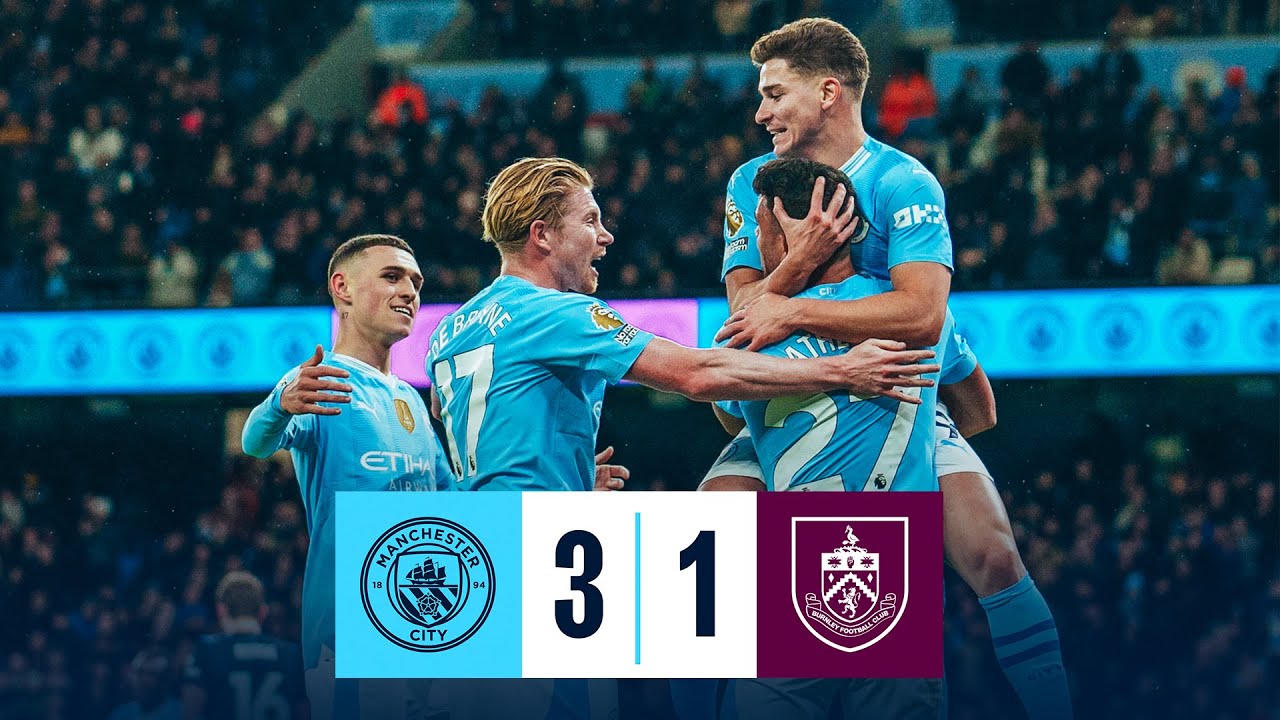 Manchester City vs Burnley highlights