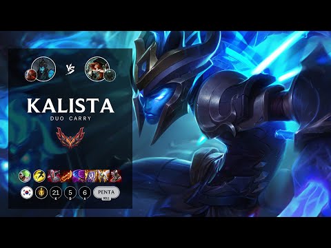 Kalista ADC vs Miss Fortune - KR Grandmaster Patch 12.17