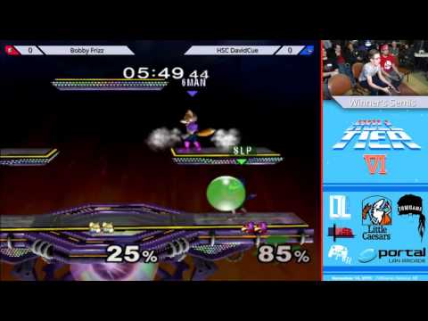 Roll Tier 6 - Bobby Frizz (Fox) vs. HSC| DavidCue (Falco) - Melee Winners Semis
