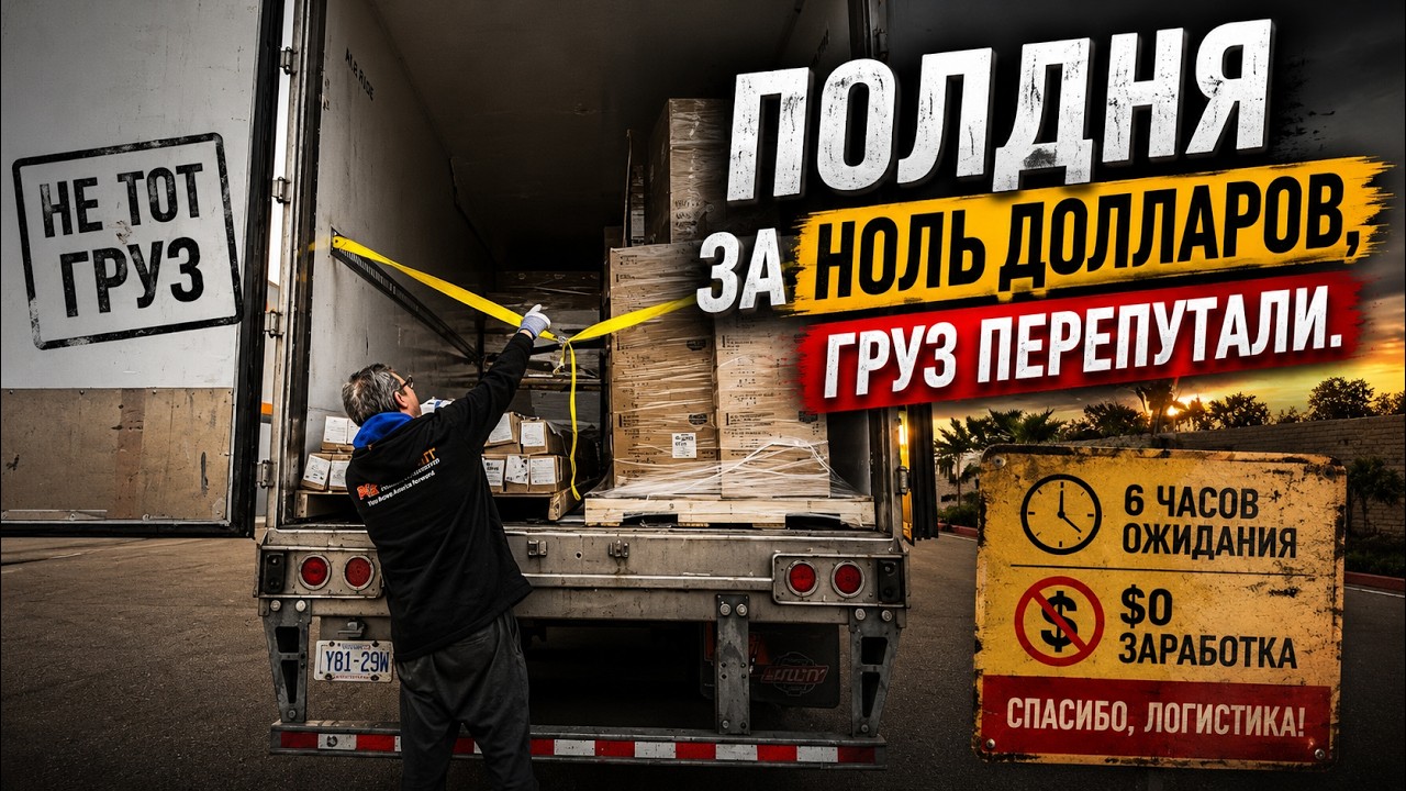 Работал полня за 0 долларов. Груз перепутали.!!!