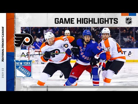 Flyers @ Rangers 4/3 l NHL Highlights 2022