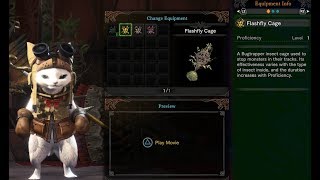 Monster Hunter World - Flashfly Cage - Palico Gadget Guide