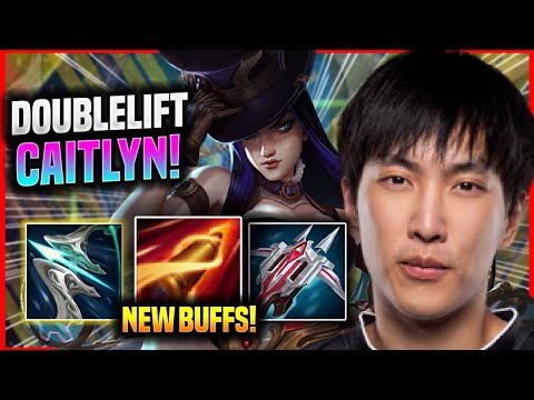 DOUBLELIFT TRIES CAITLYN WITH NEW BUFFS! - TL Doublelift Plays Caitlyn ADC vs Ezreal! |