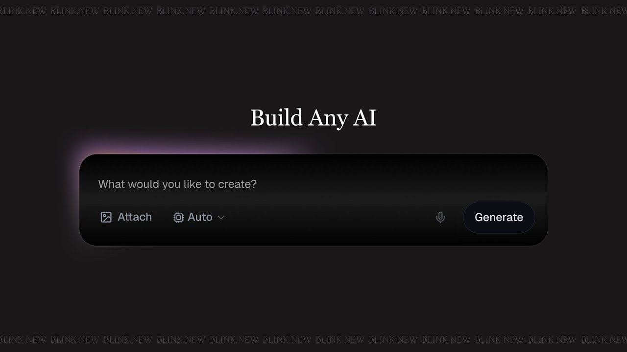 Blink Agent Builder - Build Cursor and Perplexity with Vibe Coding in Under 5 Minutes