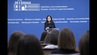 14.10.2019 ԱԳՆ մամուլի խոսնակ Աննա Նաղդալյանի ճեպազրույցը լրագրողների հետ