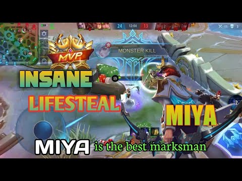 MIYA Gameplay-Solo Rank best build 4vs1 MIYA still the best marksman (2019) META with the pro player