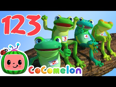 Five Little Speckled Frogs + More Nursery Rhymes & Kids Songs- ABCs and 123s | Learn with @CoComelon