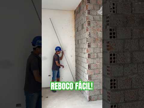 Reboco fácil! #reforma #obra #pedreiro #viralvideo #fyp