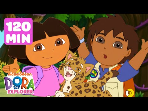 Dora & Diego's Daring Animal Rescues! #3 🐱 120 Minutes | Dora the Explorer | Dora & Friends