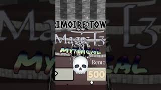 Roblox game . Black Grimoire Legacy . Roll your magic power !!!