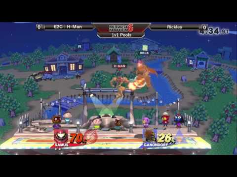 Midwest Mayhem 6 Singles Pools: E2C l H-Man (Samus) vs. Rickles (Ganondorf)