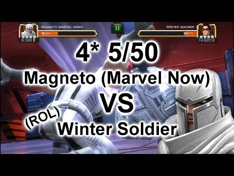 4 Star 5/50 Magneto (Marvel Now) VS Realm Of Legends Winter Soldier - Marvel Contest Of Champions
