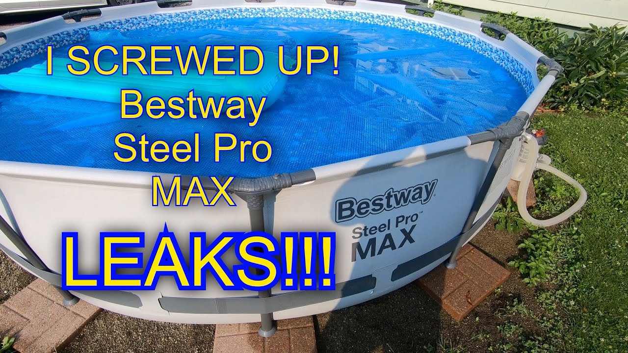 BESTWAY STEEL PRO MAX. I screwed up the install! #bestway #steelmaxpro #intex