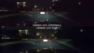 Blackvue DR900X-2CH Plus vs. DR900X-2CH - Front + Rear 4K Night