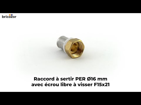 Raccord PER à sertir avec écrou libre femelle à visser BRICOZOR