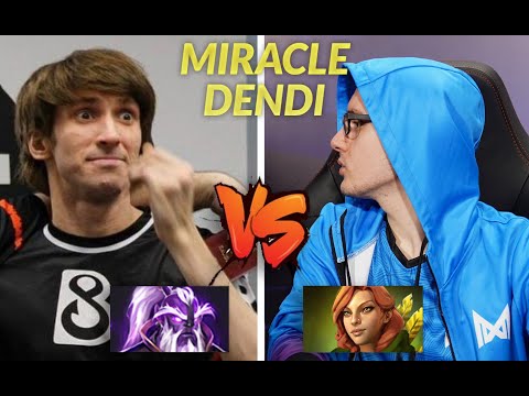 Miracle- Windranger solo mid against Dendi