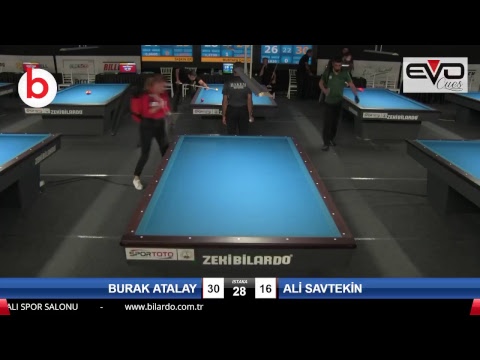 BURAK ATALAY & ALİ SAVTEKİN Bilardo Maçı - 2018 ERKEKLER 3.ETAP-3.TUR