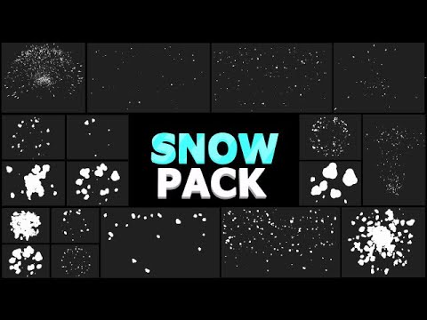 Cartoon Snowflakes Pack Final Cut Pro Templates