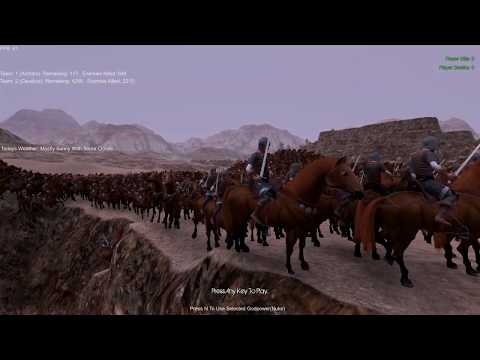 2,500 Archers (Hold Position) vs 5,000 Cavalry (Attack)