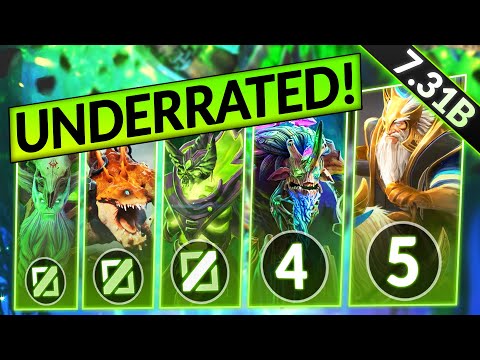 5 MOST UNDERRATED Heroes that are LITERALLY FREE MMR in 7.31B - WORST Drafts - Dota 2 Guide