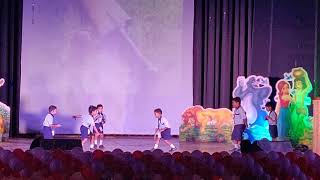 Kids Slow motion cricket dance on Brazil