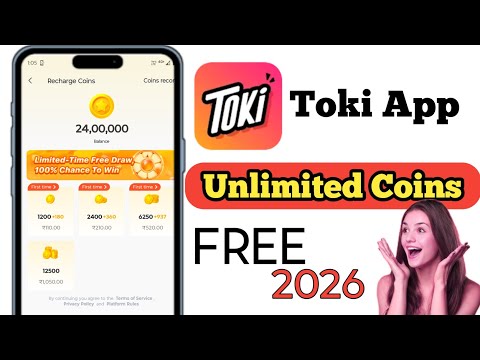 Toki app per free coin kaise badhaen || Toki app unlimited Coins || Toki App Free Coins 2026
