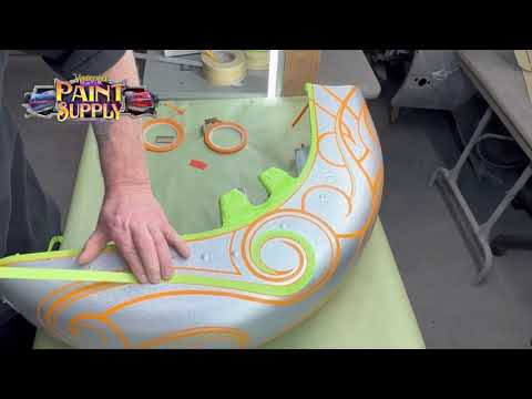 Taping a Harley Davidson fender with Rob Vanderslice