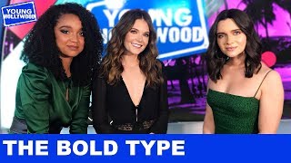 Young Hollywood -  Katie Stevens (avec ses co-stars de la srie The Bold Type Meghann Fahy & Aisha Dee)