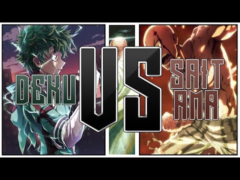 Saitama vs Deku 1.0 Death battle Boku no hero Academia My hero Academia vs One punch man