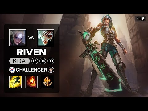 Riven Mid vs Diana - NA Grandmaster Patch 11.5