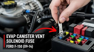 FORD F-150 EVAP Canister Vent Solenoid FUSE LOCATION & REPLACEMENT (2009-2014)