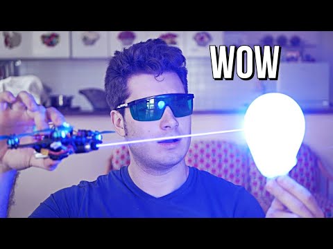 INSANE BURNING LASER DRONE! 10000mW! Building and testing