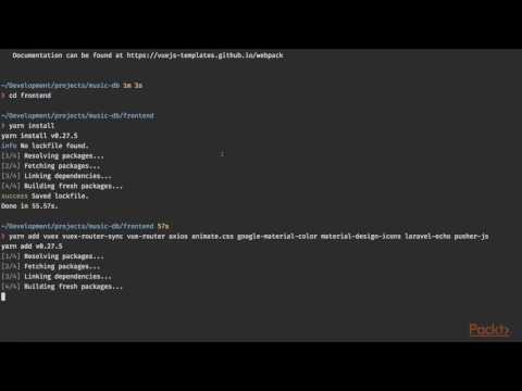 Build Your First Advanced CRUD App with Vue 2 Installing the Necessary Packages| packtpub com