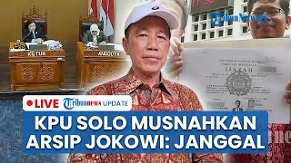 LIVE: Sidang Memanas! Hakim Sentil KPU Solo usai Musnahkan Salinan Arsip Jokowi, Soroti Kejanggalan
