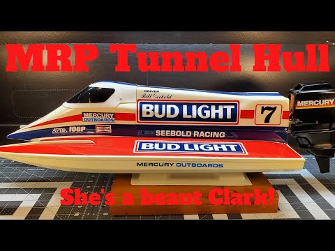 Vintage MRP Bud Light Tunnel Hull (RC racing boat)