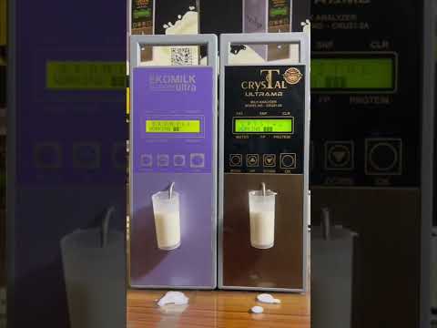 Ekomilk ultra vs Cristal milk analyser speed test demo #shorts