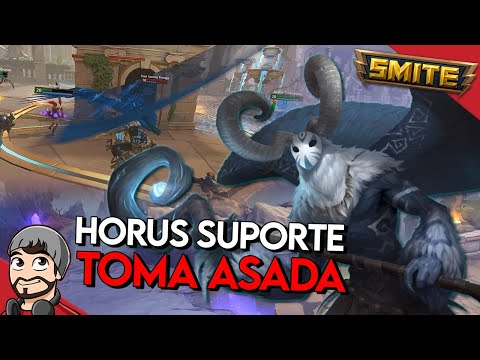 TOMA ASADA! HORUS SUPORTE - Conquista - ⚡ Smite BR