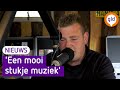 Piratenzender draait muziek voor tijdens het hakselen