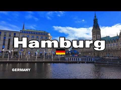 Hamburg Germany 🇩🇪 Walking Tour | Exploring the Beautiful Streets, Canals & Landmarks in 4K