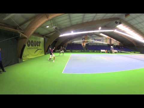 Daniel Brands Training beim ATP Challenger Eckental