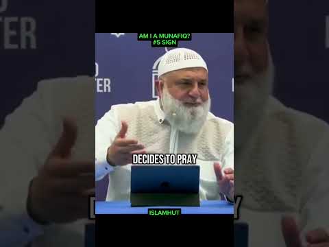 #5 sign of a Munafiq, are you ?