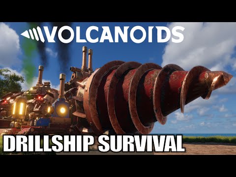 This Drillship Can Do It All, Mine, Craft & More  | Volcanoids Gameplay 2021 | E01