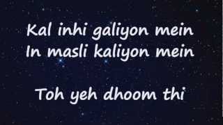 Muskaanein Jhooti Hai (Lyrics HD) - Talaash ft Sum