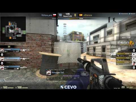 Virtus.pro vs x6tence Game 2 (CEVO-P CS:GO Season 7) - Dust & Launders