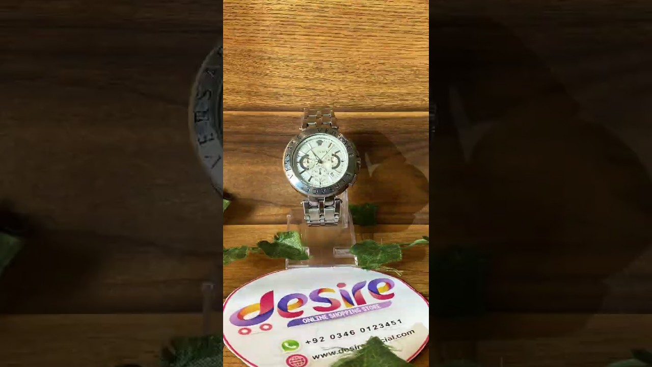 Versace Chronograph – Silver Chain | White Dial